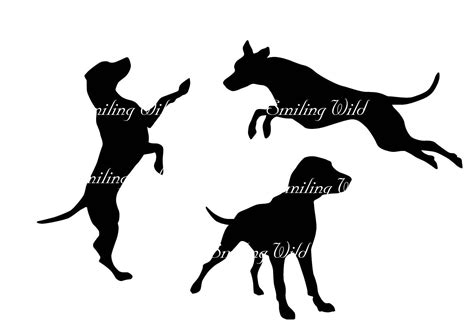 Black Mouth Cur Svg Silhouette Cut Out File Clipart Dog Etsy