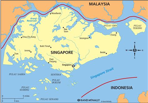 Political Map Singapore