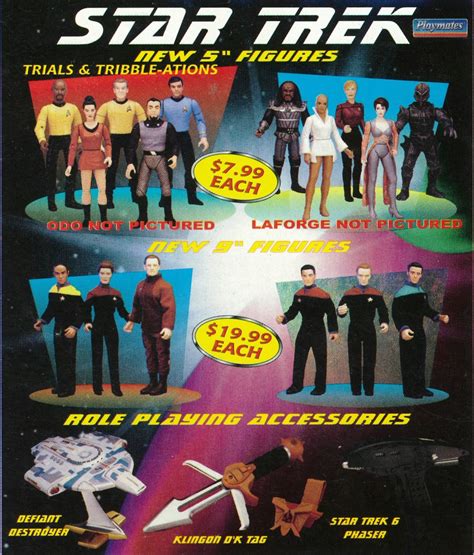 Up Close And Plastic Trials And Tribble Ations Action Figures 1997