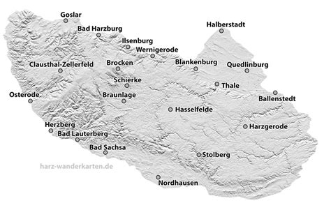 Auf dieser übersichtlichen karte finden sie alle wichtigen orte im harz. Der Harz und seine Regionen zum Entdecken und Wandern