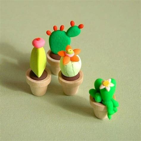 Awesome 25 Easy To Try Diy Polymer Clay Cactus Design Ideas