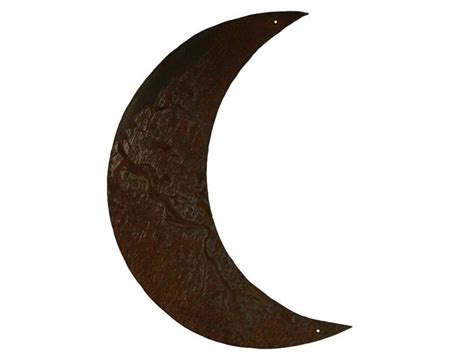 Smw0541 Custom Metal Yard Garage Art Crescent Moon Sunriver Metal Works