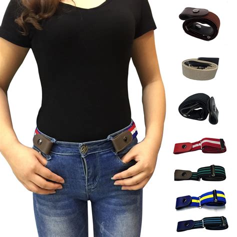 Unisex Buckle Free Elastic Belt Buckle Free No Buckle Stretch Belt Womens Plus Belts Without