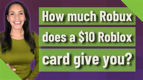 How Much Robux Does A Roblox Card Give You Youtube