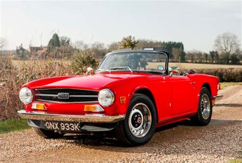 Triumph Tr6 Red Specialist Classic And Sports Car Auctioneers