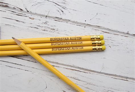 Personalized Pencils Set Of 4 2712 Designs