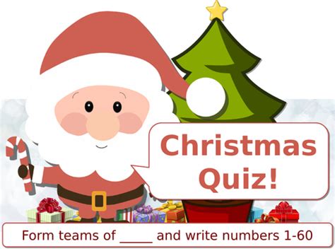 The Science Christmas Quiz Teaching Resources