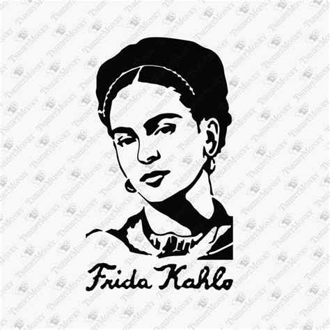 You can copy, modify, distribute and perform the work, even for commercial purposes, all without asking permission. Frida Kahlo SVG Frida Face Stencil Frida Kahlo Art SVG | Etsy