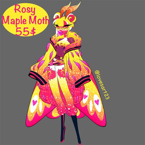 Rosy Maple Moth Sold By Sulover24 On Deviantart