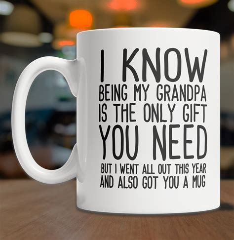 Funny Grandpa Mug Funny Grandpa T Idea Funny Etsy