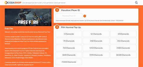 It's easy just go to the top page and enter your information (username, platform, location) after that enter your. Cara Top Up Diamonds Free Fire Paling Murah - Esportsnesia