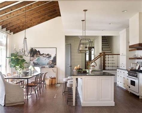 Pallet walls & slanted ceilings. half vaulted ceiling into flat kitchen ceiling | Wood ...