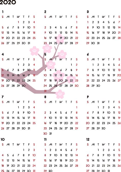 2020 Calendar Transparent Png All