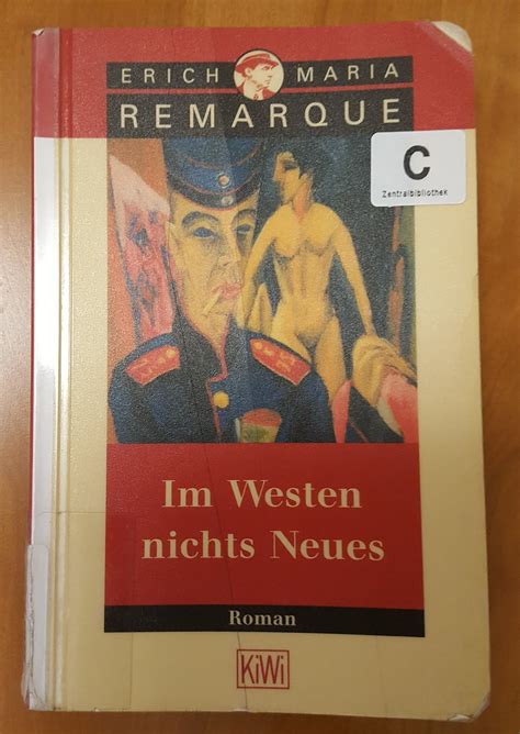 Buch Ladyde Im Westen Nichts Neues Erich Maria Remarque