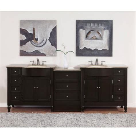 Choose from a wide selection of great styles and finishes. Silkroad Exclusive Hamilton 95" Double Bathroom Vanity Set ...