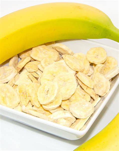 Freeze Dried Bananas Healthy Fruit Snack Freshly Preserved