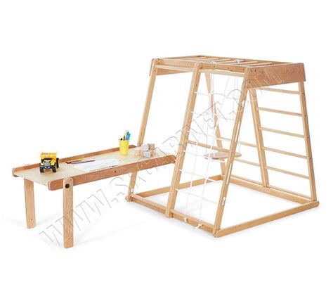 High Quality Wooden Swing Kids Indoor Slide Wood Baby Climbing Frame