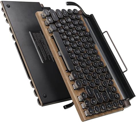 Retro Typewriter Keyboard Punk Vintage Style Bluetooth 50 Usb Wired
