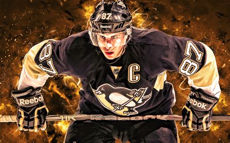 Download Wallpapers Sidney Crosby Pittsburgh Penguins Hockey Stars
