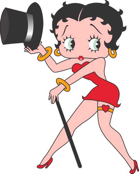 Betty Boop Holding Black Hat Desi Comments