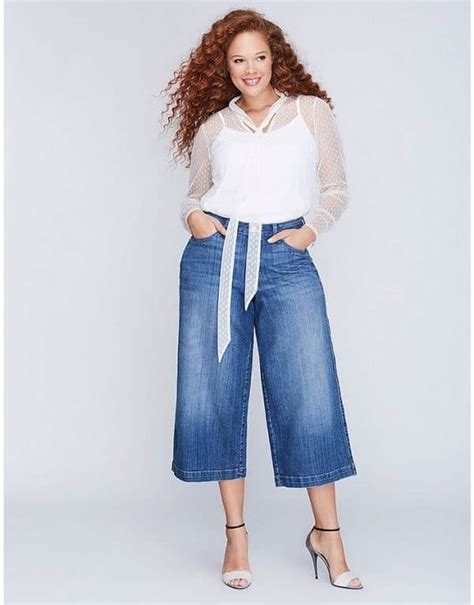 Pin By Fashion Best On Womens Fashion Wide Leg Denim Best Plus Size Jeans Plus Size Outfits
