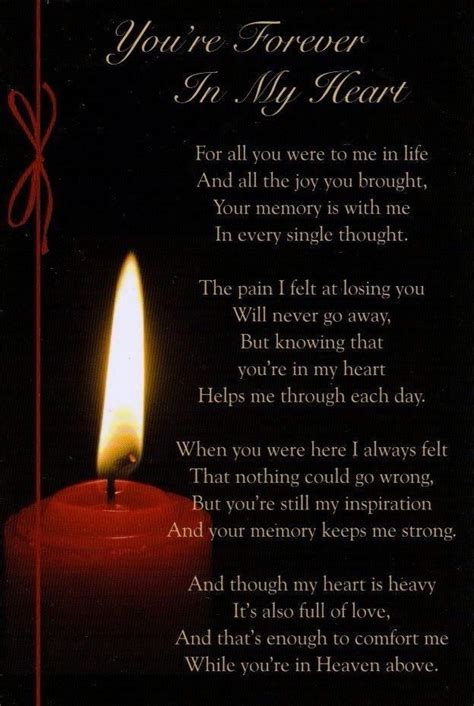 Graveside Bereavement Memorial Cards B Variety You Choose Mom Poems