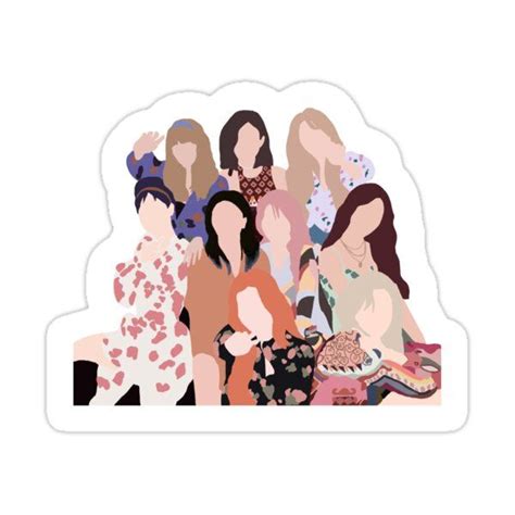 Twice More And More Sticker By Jmessy In Girl Stickers Cute Stickers Print Stickers