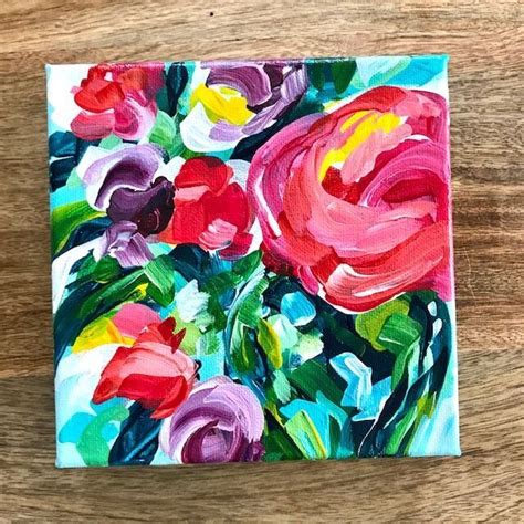 More Ideas For Your Abstract Flower Paintings On Canvas With Acrylic