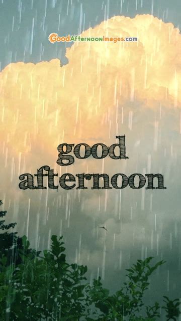 Rainy Good Afternoon Wish Free Download