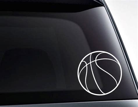 Basketball Vinyl Decal Sticker Decal For Cars Laptops Etsy