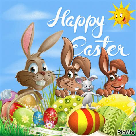 Happy Brown Bunnies Happy Easter  Pictures Photos And Images For