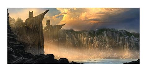 Lord Of The Rings The Argonath Pillars Of The Kings Print At