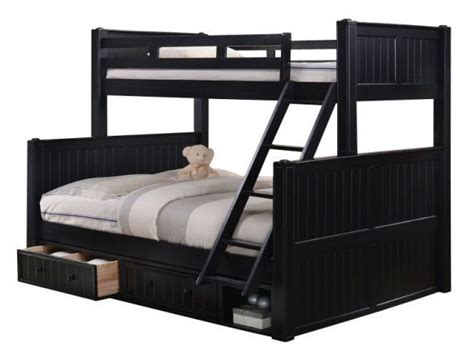 These extra long full over full bunk beds are 5 longer than a standard full over full bunk bed giving you added length and leg room for taller kids, teens, or adults. Beatrice Extra Long Twin over Queen Bunk Bed Black | Queen ...