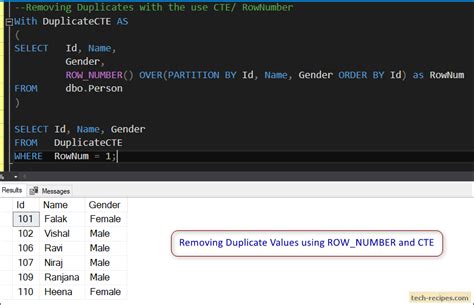 How To Use Row Number Function In Sql Server