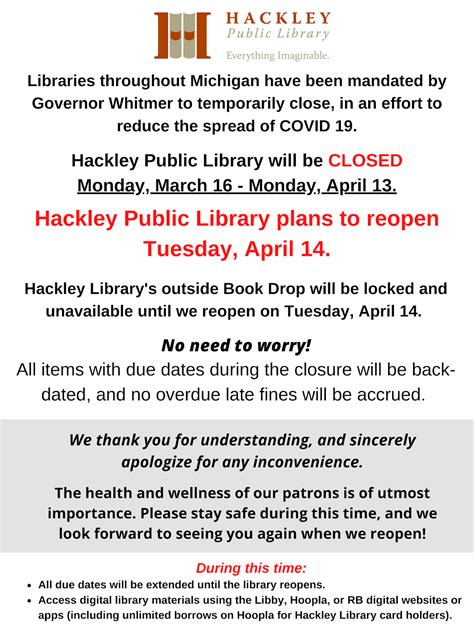 Hpl Update Hackley Public Library