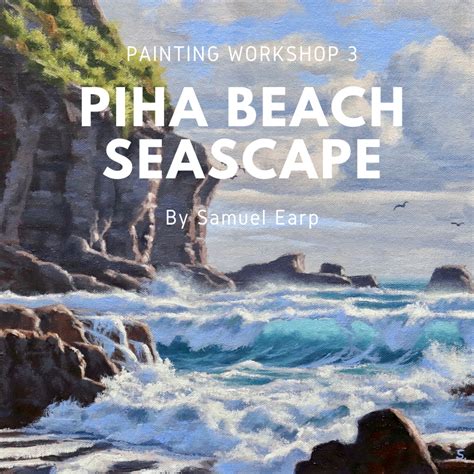 How To Paint A Seascape Piha Beach Wild Sea A Step By Step Guide