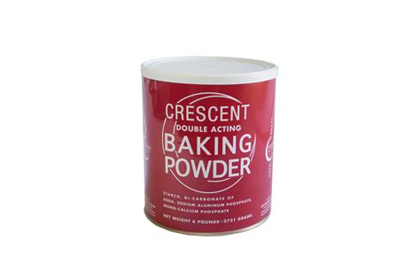Baking powder is a dry chemical leavening agent, a mixture of a carbonate or bicarbonate and a weak acid. Crescent Double Acting Baking Powder - Lees Trading ...