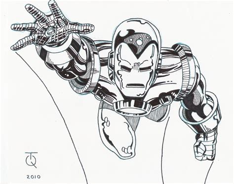 Classic Iron Man Ii Ink By Tyndallsquest On Deviantart