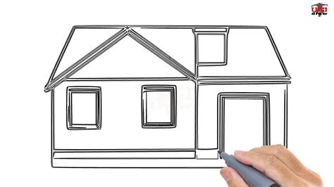 How To Draw A House Step By Step Easy For Beginnerskids Simple