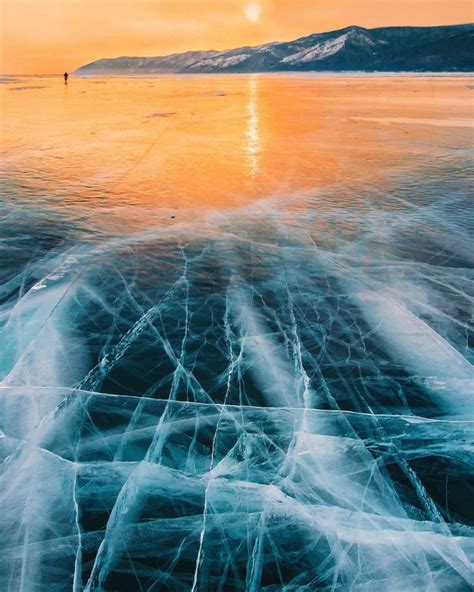 The Siberian Lake Baikal Is A Real Life Frozen Cube Breaker Lake