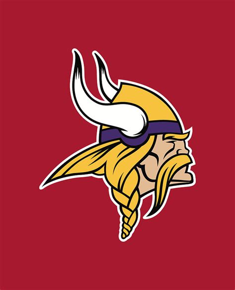 Minnesota Vikings Logo Digital Art By Red Veles