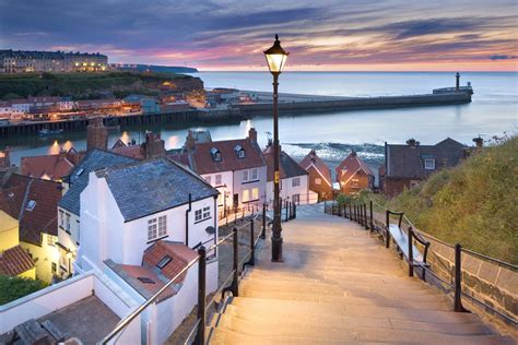 Whitby Harbour From The 199 Steps Whitby North Yorkshire David