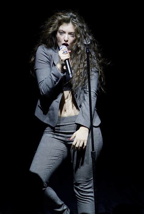 lorde bared her midriff during a concert in brisbane australia on sunday lorde connor