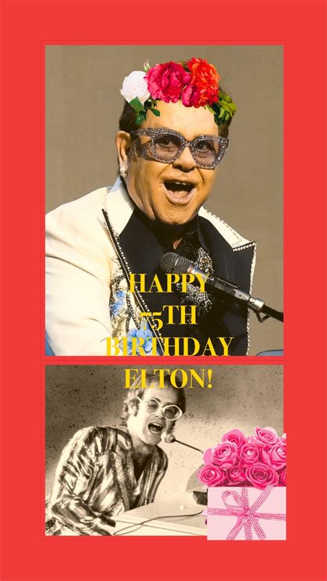 Happy Birthday Elton ♥️💙💜💛💚 Eltonjohn