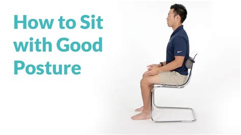 How To Fix And Improve Your Sitting Posture Youtube