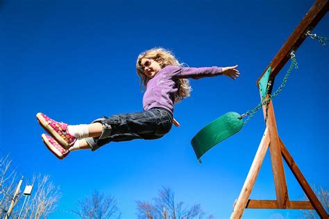 Free Stock Photo Of Flying Girl Jump Off Swing