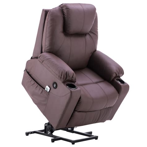 electric power lift massage chair sofa recliner heated chair lounge with remote control dual
