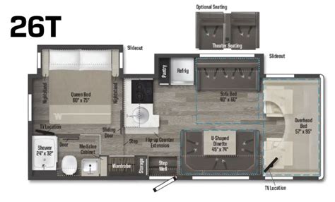 Winnebago Minnie Winnie And Spirit 26t Floorplan