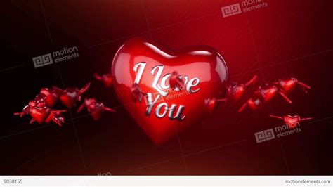 Hearts And Angel Wings Background Animation For Valentines Day And