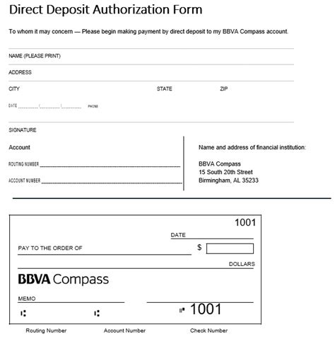 Free Sample Direct Deposit Forms In Ms Word Pdf Excel Direct